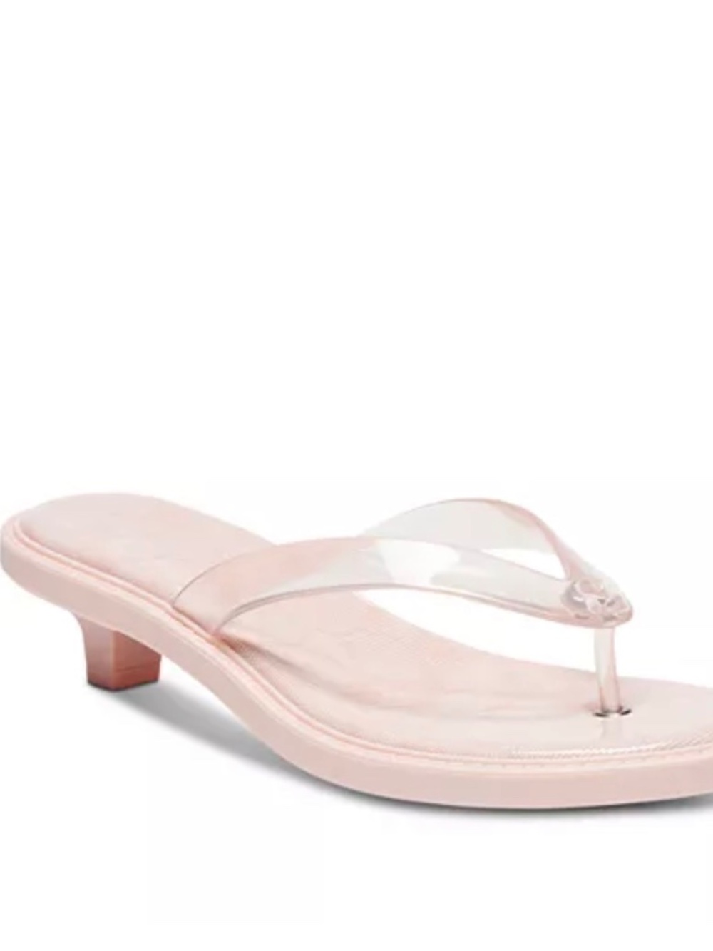 New COACH Women's Jelly Thong Pink Sandals